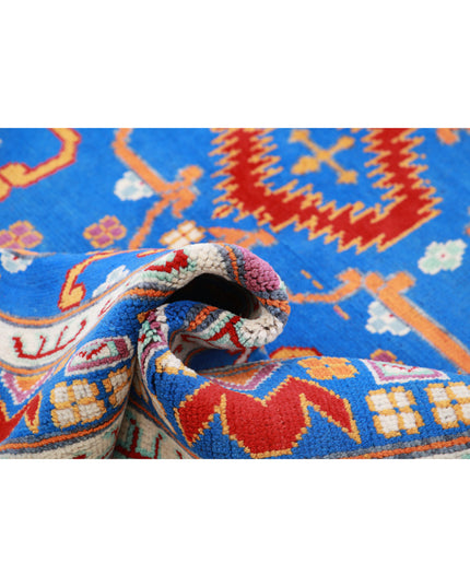 Revival 5' 10" X 7' 7" Hand Knotted Wool Rug 5' 10" X 7' 7" (178 X 231) / Blue / Wool