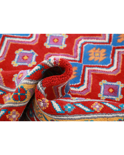 Revival 5' 2" X 6' 6" Hand Knotted Wool Rug 5' 2" X 6' 6" (158 X 198) / Red / Wool