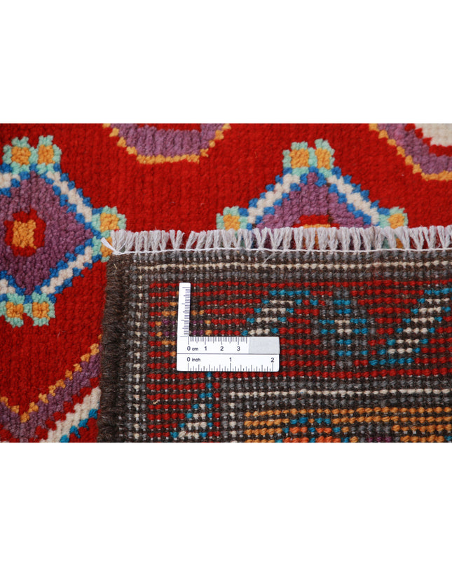 Revival 5' 2" X 6' 6" Hand Knotted Wool Rug 5' 2" X 6' 6" (158 X 198) / Red / Wool