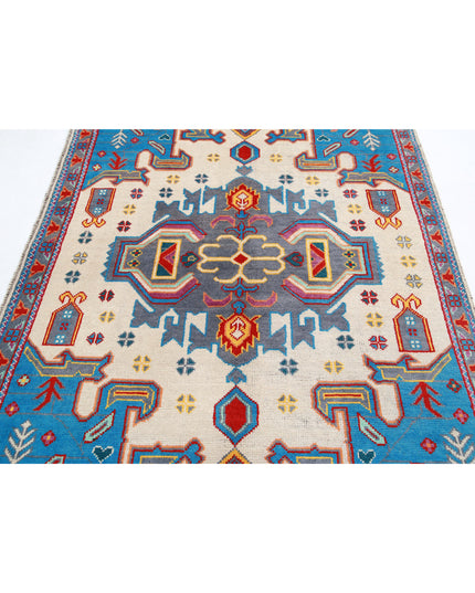 Revival 5' 0" X 6' 7" Hand Knotted Wool Rug 5' 0" X 6' 7" (152 X 201) / Ivory / Wool