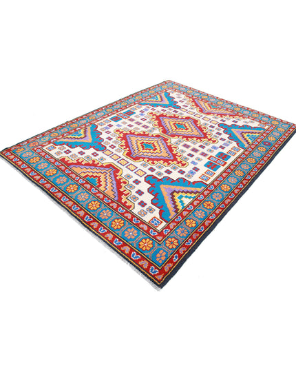 Revival 6' 1" X 7' 10" Hand Knotted Wool Rug 6' 1" X 7' 10" (185 X 239) / Ivory / Wool