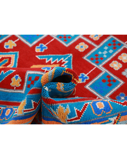 Revival 5' 7" X 7' 7" Hand Knotted Wool Rug 5' 7" X 7' 7" (170 X 231) / Red / Wool