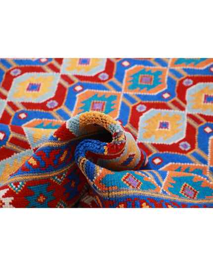 Revival 5' 9" X 8' 1" Hand Knotted Wool Rug 5' 9" X 8' 1" (175 X 246) / Red / Wool