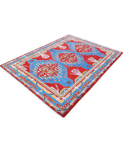 Revival 5' 6" X 7' 11" Hand Knotted Wool Rug 5' 6" X 7' 11" (168 X 241) / Red / Wool