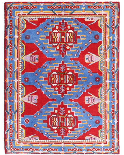 Revival 5' 8" X 7' 7" Hand Knotted Wool Rug 5' 8" X 7' 7" (173 X 231) / Red / Wool