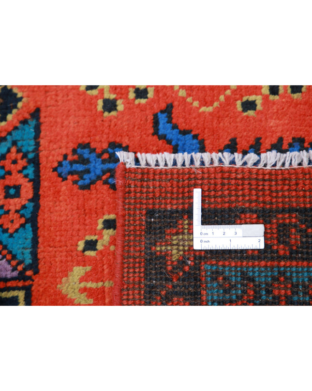 Revival 5' 7" X 7' 9" Hand Knotted Wool Rug 5' 7" X 7' 9" (170 X 236) / Orange / Wool