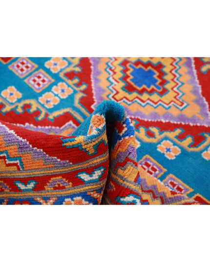 Revival 4' 8" X 6' 8" Hand Knotted Wool Rug 4' 8" X 6' 8" (142 X 203) / Blue / Wool