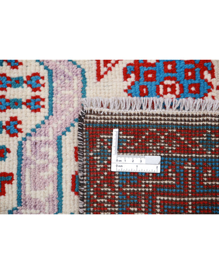 Revival 4' 10" X 6' 8" Hand Knotted Wool Rug 4' 10" X 6' 8" (147 X 203) / Ivory / Wool