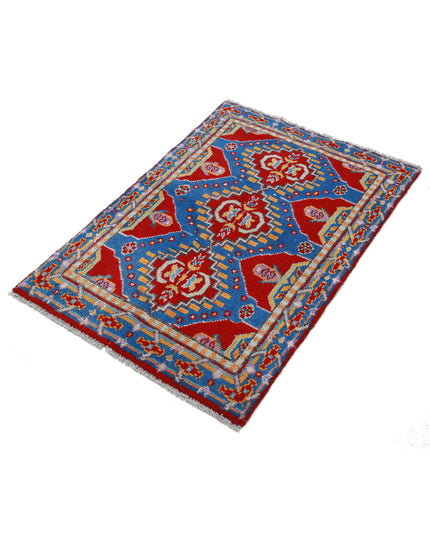 Revival 2' 7" X 3' 10" Hand Knotted Wool Rug 2' 7" X 3' 10" (79 X 117) / Red / Wool