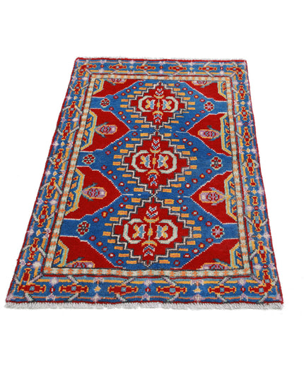 Revival 2' 7" X 3' 10" Hand Knotted Wool Rug 2' 7" X 3' 10" (79 X 117) / Red / Wool