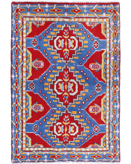 Revival 2' 7" X 3' 10" Hand Knotted Wool Rug 2' 7" X 3' 10" (79 X 117) / Red / Wool