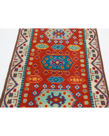 Revival 2' 6" X 4' 1" Hand Knotted Wool Rug 2' 6" X 4' 1" (76 X 124) / Rust / Wool