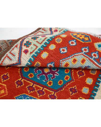 Revival 2' 6" X 4' 1" Hand Knotted Wool Rug 2' 6" X 4' 1" (76 X 124) / Rust / Wool