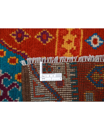 Revival 2' 6" X 4' 1" Hand Knotted Wool Rug 2' 6" X 4' 1" (76 X 124) / Rust / Wool