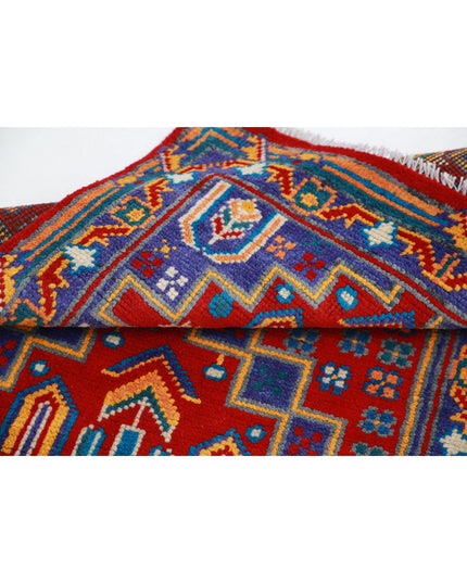 Revival 2' 6" X 3' 10" Hand Knotted Wool Rug 2' 6" X 3' 10" (76 X 117) / Red / Wool