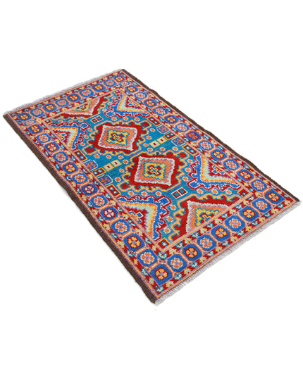 Revival 2' 5" X 4' 4" Hand Knotted Wool Rug 2' 5" X 4' 4" (74 X 132) / Teal / Wool