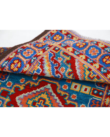 Revival 2' 5" X 4' 4" Hand Knotted Wool Rug 2' 5" X 4' 4" (74 X 132) / Teal / Wool