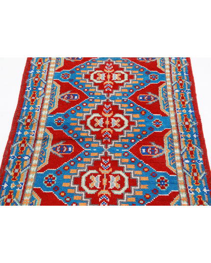 Revival 2' 7" X 4' 0" Hand Knotted Wool Rug 2' 7" X 4' 0" (79 X 122) / Red / Wool
