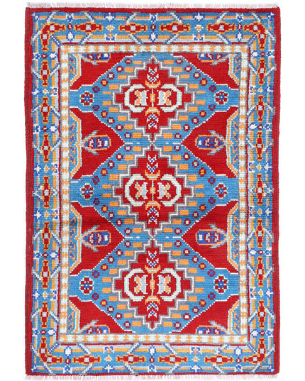 Revival 2' 7" X 4' 0" Hand Knotted Wool Rug 2' 7" X 4' 0" (79 X 122) / Red / Wool