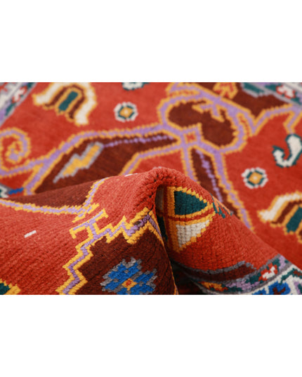 Revival 2' 6" X 4' 1" Hand Knotted Wool Rug 2' 6" X 4' 1" (76 X 124) / Rust / Wool