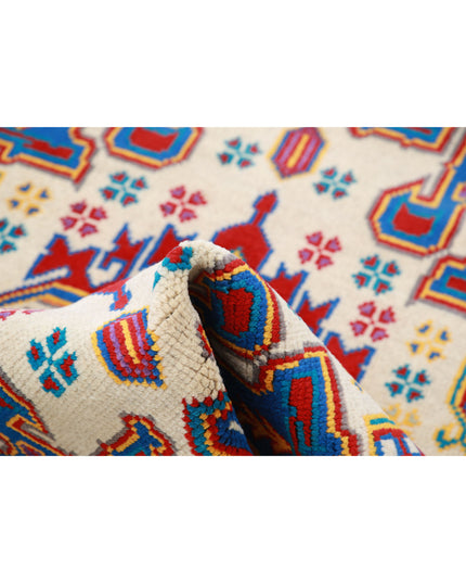 Revival 3' 2" X 4' 10" Hand Knotted Wool Rug 3' 2" X 4' 10" (97 X 147) / Ivory / Wool