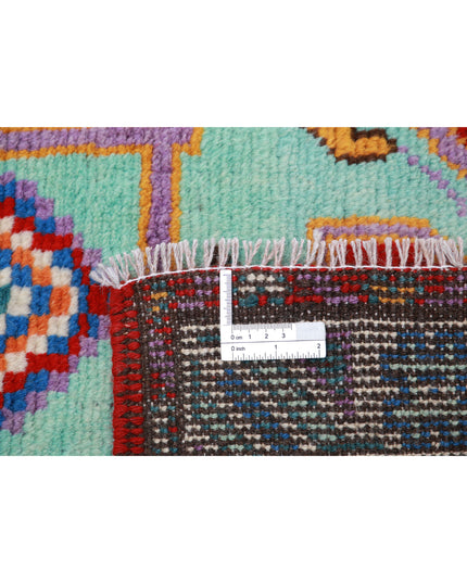 Revival 3' 4" X 4' 10" Hand Knotted Wool Rug 3' 4" X 4' 10" (101 X 147) / Red / Wool