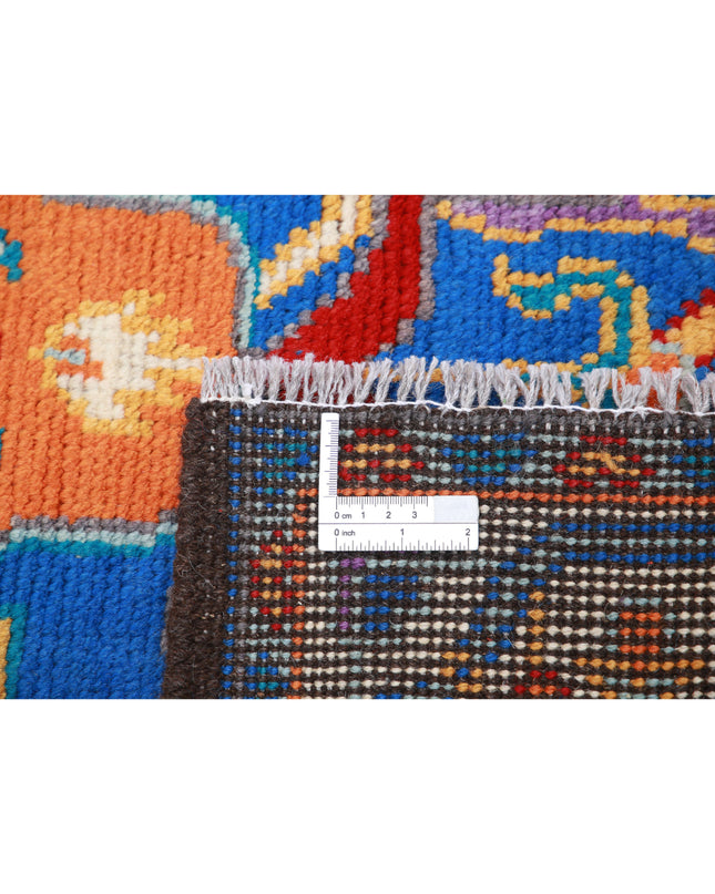 Revival 3' 2" X 5' 0" Hand Knotted Wool Rug 3' 2" X 5' 0" (97 X 152) / Blue / Wool