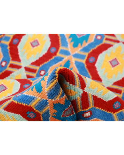 Revival 3' 2" X 5' 0" Hand Knotted Wool Rug 3' 2" X 5' 0" (97 X 152) / Red / Wool