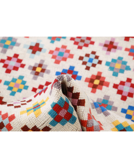 Revival 3' 3" X 4' 9" Hand Knotted Wool Rug 3' 3" X 4' 9" (99 X 145) / Ivory / Wool