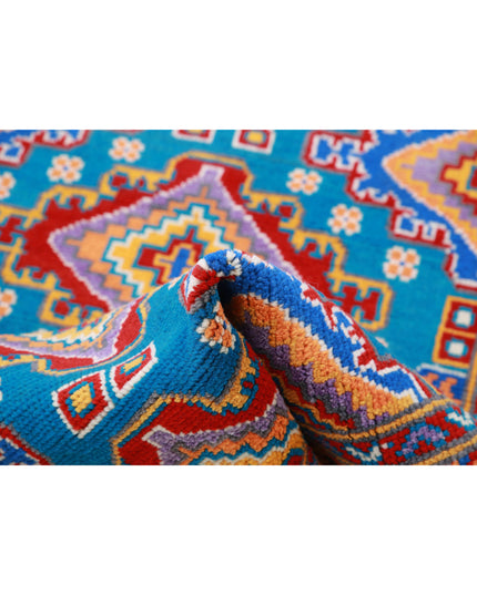 Revival 3' 4" X 5' 0" Hand Knotted Wool Rug 3' 4" X 5' 0" (101 X 152) / Blue / Wool