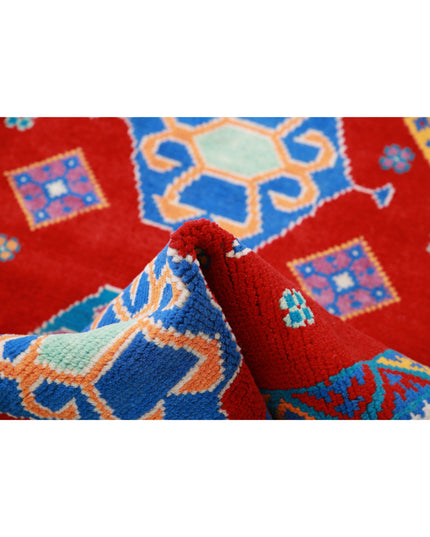 Revival 3' 0" X 4' 10" Hand Knotted Wool Rug 3' 0" X 4' 10" (91 X 147) / Red / Wool