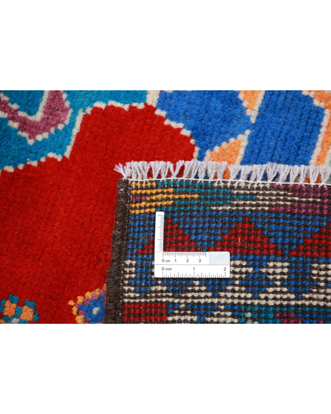 Revival 3' 0" X 4' 10" Hand Knotted Wool Rug 3' 0" X 4' 10" (91 X 147) / Red / Wool