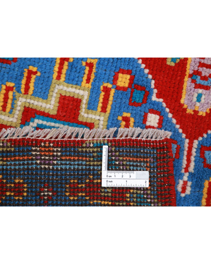 Revival 3' 3" X 4' 9" Hand Knotted Wool Rug 3' 3" X 4' 9" (99 X 145) / Red / Wool