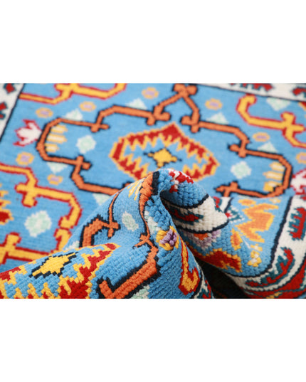 Revival 3' 5" X 5' 0" Hand Knotted Wool Rug 3' 5" X 5' 0" (104 X 152) / Blue / Wool