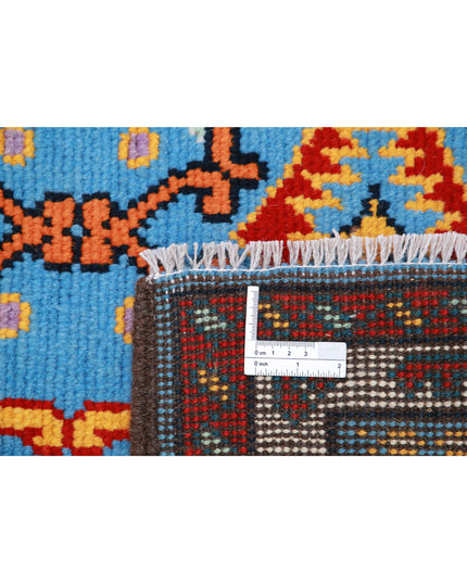 Revival 3' 5" X 5' 0" Hand Knotted Wool Rug 3' 5" X 5' 0" (104 X 152) / Blue / Wool