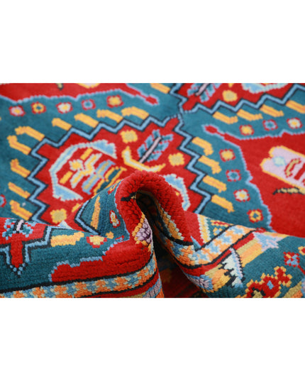 Revival 3' 11" X 5' 8" Hand Knotted Wool Rug 3' 11" X 5' 8" (119 X 173) / Red / Wool