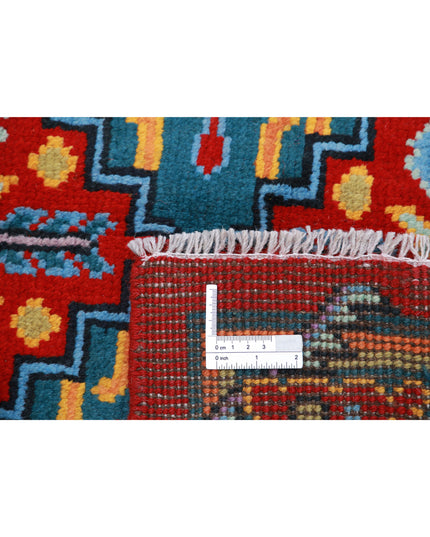 Revival 3' 11" X 5' 8" Hand Knotted Wool Rug 3' 11" X 5' 8" (119 X 173) / Red / Wool