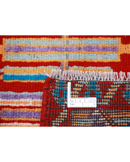 Revival 3' 11" X 6' 0" Hand Knotted Wool Rug 3' 11" X 6' 0" (119 X 183) / Red / Wool