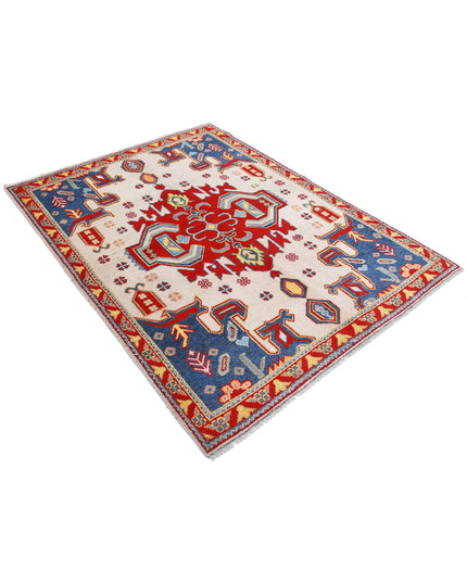 Revival 4' 10" X 6' 6" Hand Knotted Wool Rug 4' 10" X 6' 6" (147 X 198) / Ivory / Wool