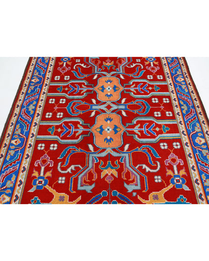 Revival 5' 6" X 7' 9" Hand Knotted Wool Rug 5' 6" X 7' 9" (168 X 236) / Red / Wool
