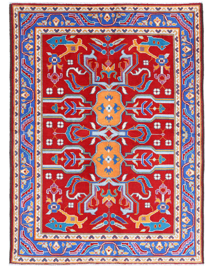 Revival 5' 6" X 7' 9" Hand Knotted Wool Rug 5' 6" X 7' 9" (168 X 236) / Red / Wool