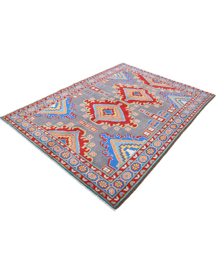 Revival 5' 8" X 7' 9" Hand Knotted Wool Rug 5' 8" X 7' 9" (173 X 236) / Grey / Wool