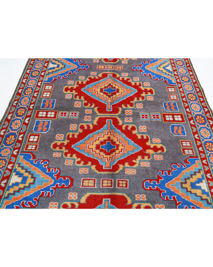 Revival 5' 8" X 7' 9" Hand Knotted Wool Rug 5' 8" X 7' 9" (173 X 236) / Grey / Wool