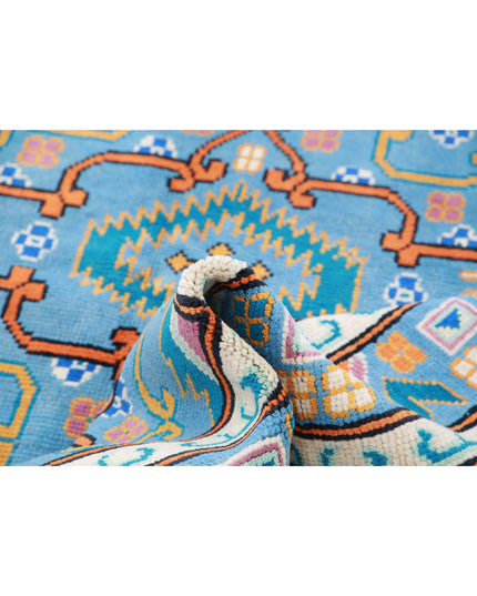 Revival 5' 6" X 7' 9" Hand Knotted Wool Rug 5' 6" X 7' 9" (168 X 236) / Blue / Wool