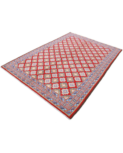 Revival 5' 8" X 7' 11" Hand Knotted Wool Rug 5' 8" X 7' 11" (173 X 241) / Red / Wool