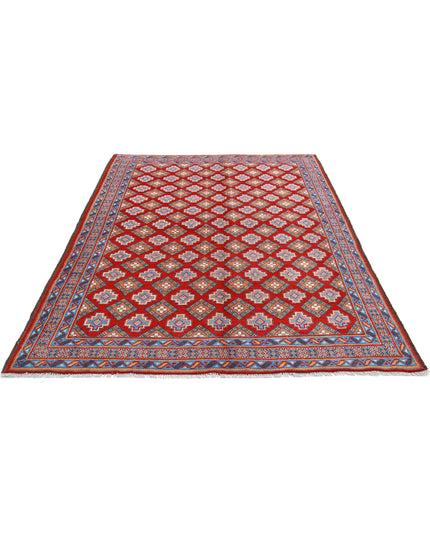 Revival 5' 8" X 7' 11" Hand Knotted Wool Rug 5' 8" X 7' 11" (173 X 241) / Red / Wool