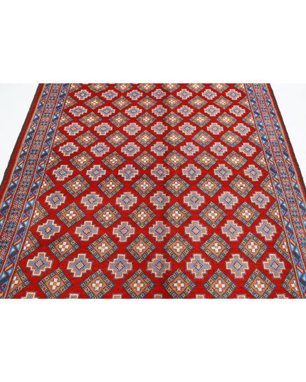 Revival 5' 8" X 7' 11" Hand Knotted Wool Rug 5' 8" X 7' 11" (173 X 241) / Red / Wool