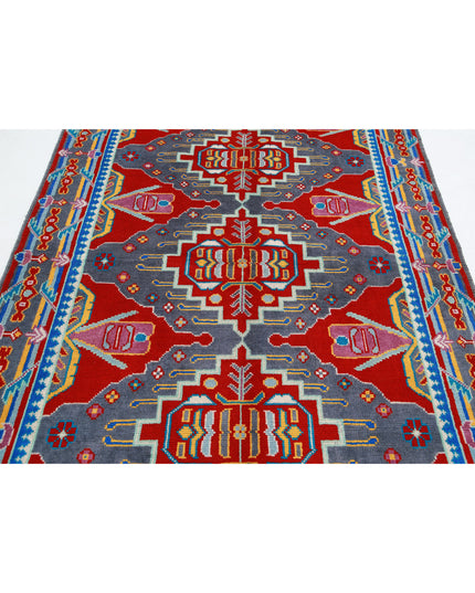 Revival 5' 7" X 7' 9" Hand Knotted Wool Rug 5' 7" X 7' 9" (170 X 236) / Red / Wool