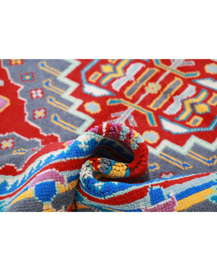 Revival 5' 7" X 7' 9" Hand Knotted Wool Rug 5' 7" X 7' 9" (170 X 236) / Red / Wool