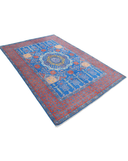 Revival 5' 7" X 8' 2" Hand Knotted Wool Rug 5' 7" X 8' 2" (170 X 249) / Blue / Wool
